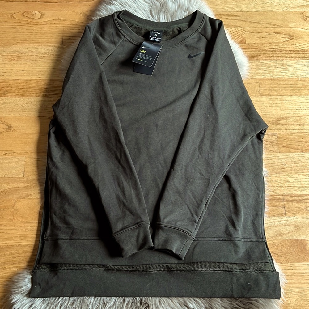 NWT Nike Women’s Sweatshirt- Dark Olive Green- Size Medium